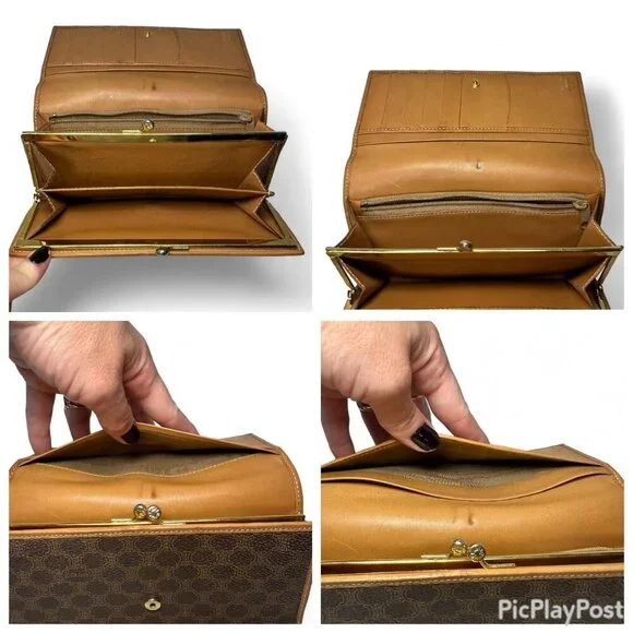 CELINE Canvas Brown Macadam Long Wallet - Picture 14 of 16